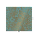 KEK Amsterdam Engraved flowers goud behang MW-020 - 300x280cm