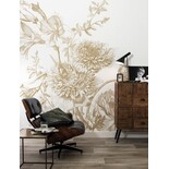 KEK Amsterdam Graverade blommor guld tapet MW-030 - 400x280cm KEK Amsterdam Graverade blommor guld tapet MW-030 - 400x280cm