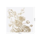KEK Amsterdam Indgraveret blomster guld tapet MW-029 - 300x280cm
