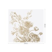 KEK Amsterdam Graverade blommor guld tapet MW-029 - 300x280cm KEK Amsterdam Graverade blommor guld tapet MW-029 - 300x280cm