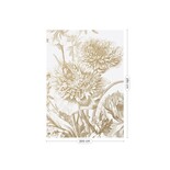 KEK Amsterdam Graverade blommor guld tapet MW-028 - 200x280cm KEK Amsterdam Graverade blommor guld tapet MW-028 - 200x280cm