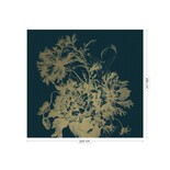 KEK Amsterdam Engraved flowers gold wallpaper MW-014 - 300x280cm