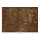KEK Amsterdam Tropiska landskap guld tapet MW-063 - 400x280cm