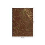 KEK Amsterdam Tropical landscapes goud behang MW-061 - 200x280cm