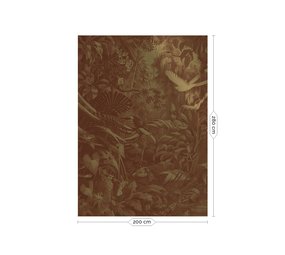 KEK Amsterdam Tropiska landskap guld tapet MW-061 - 200x280cm