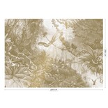 KEK Amsterdam Tropical landscapes goud behang MW-066 - 400x280cm KEK Amsterdam Tropical landscapes goud behang MW-066 - 400x280cm