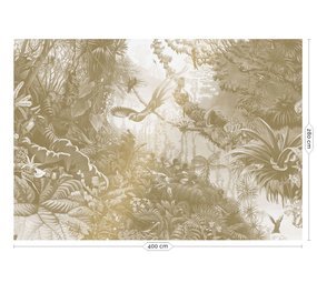 KEK Amsterdam Tropische Landschaften Goldtapete MW-066 - 400x280cm KEK Amsterdam Tropische Landschaften Goldtapete MW-066 - 400x280cm