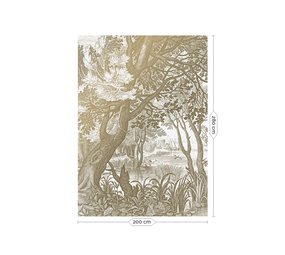 KEK Amsterdam Engraved landscapes goud behang MW-040 - 200x280cm KEK Amsterdam Engraved landscapes goud behang MW-040 - 200x280cm