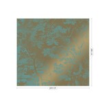 KEK Amsterdam Graverad landskap guld tapet MW-035 - 300x280cm