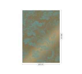 KEK Amsterdam Gravert landskap gull tapet MW-034 - 200x280cm