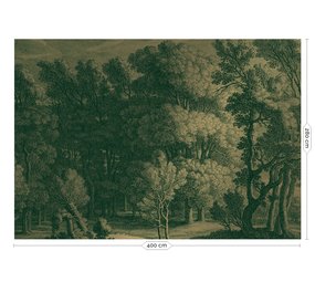 KEK Amsterdam Gravert landskap gull tapet MW-033 - 400x280cm KEK Amsterdam Gravert landskap gull tapet MW-033 - 400x280cm