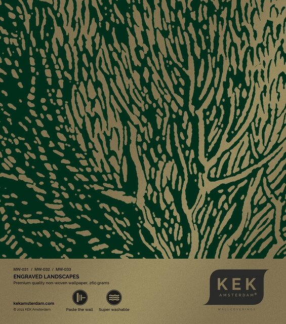 KEK Amsterdam Engraved landscapes goud behang MW-032 - 300x280cm