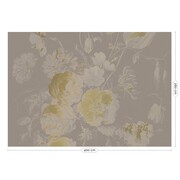 KEK Amsterdam Guldalder blomster guld tapet MW-045 - 400x280cm
