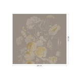 KEK Amsterdam Guldalder blomster guld tapet MW-044 - 300x280cm