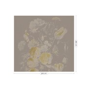 KEK Amsterdam Guldalder blomster guld tapet MW-044 - 300x280cm