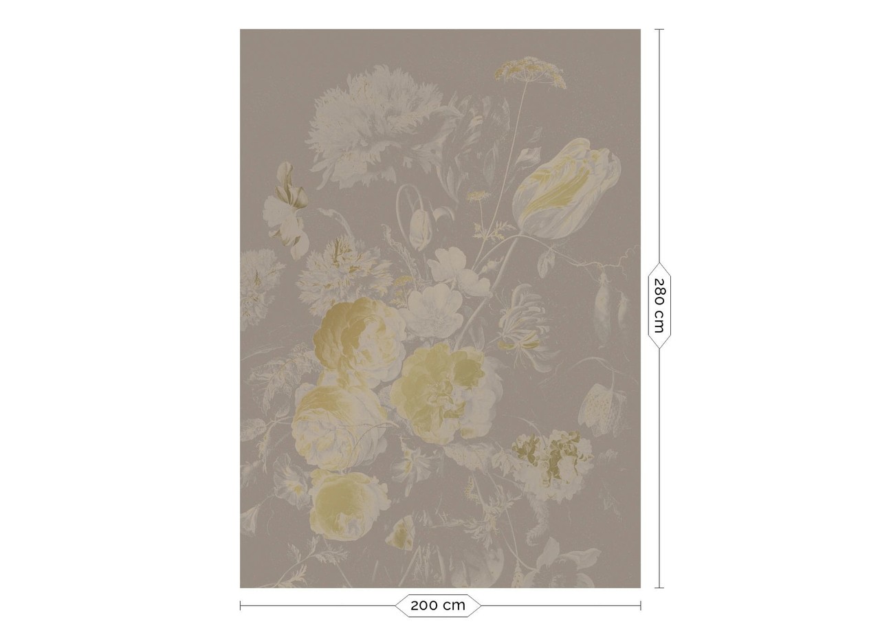 KEK Amsterdam Papel pintado dorado flores edad dorada MW-043 - 200x280cm KEK Amsterdam Papel pintado dorado flores edad dorada MW-043 - 200x280cm