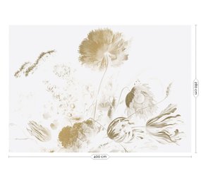 KEK Amsterdam Goldenes Zeitalter Blumen Goldtapete MW-051 - 400x280cm KEK Amsterdam Goldenes Zeitalter Blumen Goldtapete MW-051 - 400x280cm
