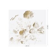 KEK Amsterdam Golden age flowers goud behang MW-050 - 300x280cm