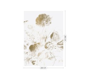 KEK Amsterdam Guldåldersblommor guldtapet MW-049 - 200x280cm KEK Amsterdam Guldåldersblommor guldtapet MW-049 - 200x280cm