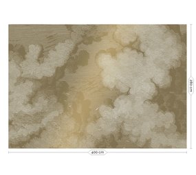 KEK Amsterdam Gravert skyer gull tapet MW-012- 400x280cm KEK Amsterdam Gravert skyer gull tapet MW-012- 400x280cm