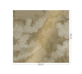 KEK Amsterdam Gravert skyer gull tapet MW-011- 300x280cm KEK Amsterdam Gravert skyer gull tapet MW-011- 300x280cm