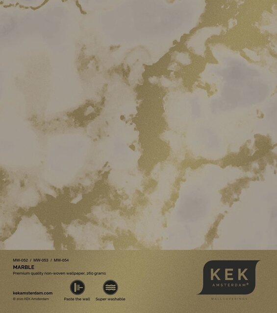 KEK Amsterdam Carta da parati in marmo oro MW-054- 400x280cm