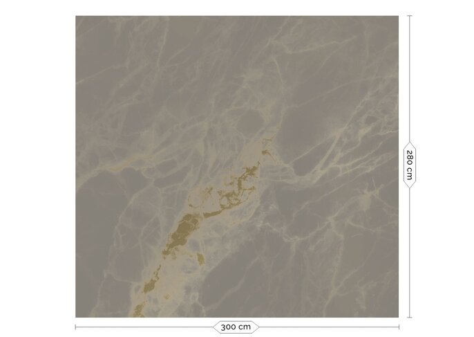 KEK Amsterdam Marmor guld tapet MW-053- 300x280cm