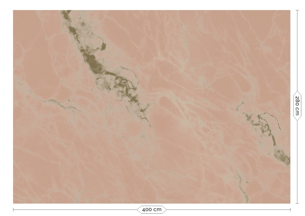 KEK Amsterdam Marmor guld tapet MW-057- 400x280cm