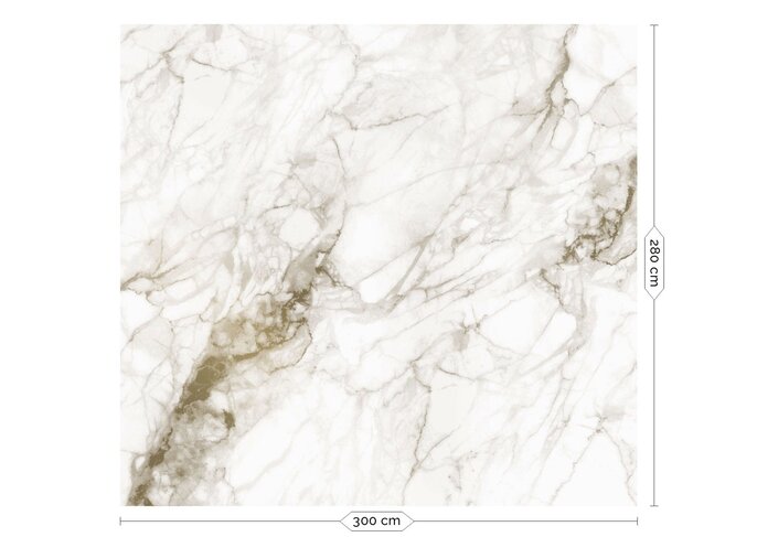 KEK Amsterdam Marmor gull tapet MW-059- 300x280cm