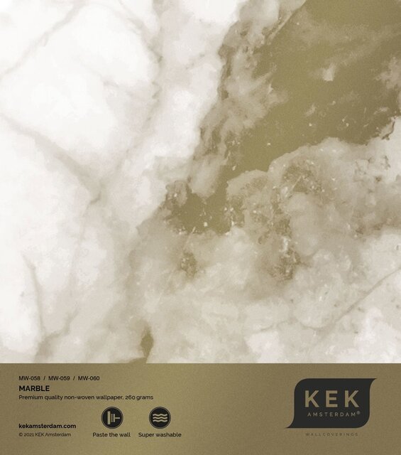 KEK Amsterdam Carta da parati in marmo oro MW-059- 300x280cm