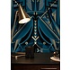 KEK Amsterdam Art deco goud behang animaux grasshopper - blauw KEK Amsterdam Art deco goud behang animaux grasshopper - blauw