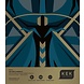 KEK Amsterdam Art deco goud behang animaux grasshopper - blauw KEK Amsterdam Art deco goud behang animaux grasshopper - blauw