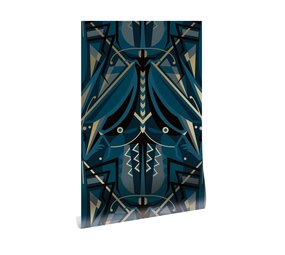 KEK Amsterdam Papel tapiz art deco dorado animaux grasshopper - azul KEK Amsterdam Papel tapiz art deco dorado animaux grasshopper - azul