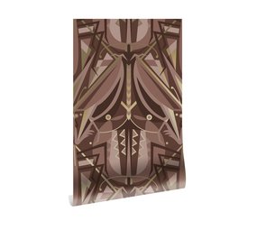 KEK Amsterdam Art deco gull tapet animaux gresshoppe - taupe KEK Amsterdam Art deco gull tapet animaux gresshoppe - taupe