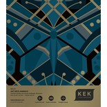 KEK Amsterdam Papier peint Art Déco or animaux papillon - bleu KEK Amsterdam Papier peint Art Déco or animaux papillon - bleu