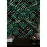 KEK Amsterdam Art Decó Papel Tapiz Dorado Animaux Mariposa - Verde KEK Amsterdam Art Decó Papel Tapiz Dorado Animaux Mariposa - Verde