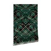 KEK Amsterdam Art Decó Papel Tapiz Dorado Animaux Mariposa - Verde KEK Amsterdam Art Decó Papel Tapiz Dorado Animaux Mariposa - Verde