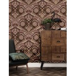 KEK Amsterdam Art Deco Goldtapete Animaux Schmetterling - taupe