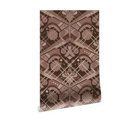 KEK Amsterdam Carta da parati art deco oro farfalla animaux - taupe KEK Amsterdam Carta da parati art deco oro farfalla animaux - taupe