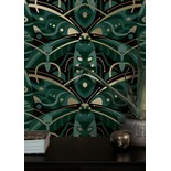 KEK Amsterdam Art Decó Papel Tapiz De Oro Escarabajo De Animaux - Verde KEK Amsterdam Art Decó Papel Tapiz De Oro Escarabajo De Animaux - Verde