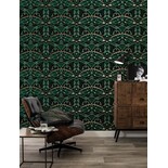 KEK Amsterdam Art Decó Papel Tapiz De Oro Escarabajo De Animaux - Verde KEK Amsterdam Art Decó Papel Tapiz De Oro Escarabajo De Animaux - Verde
