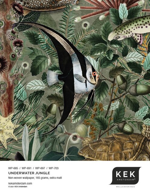 KEK Amsterdam Papier peint photo jungle sous-marine WP-697 - 389,6 x 280 cm