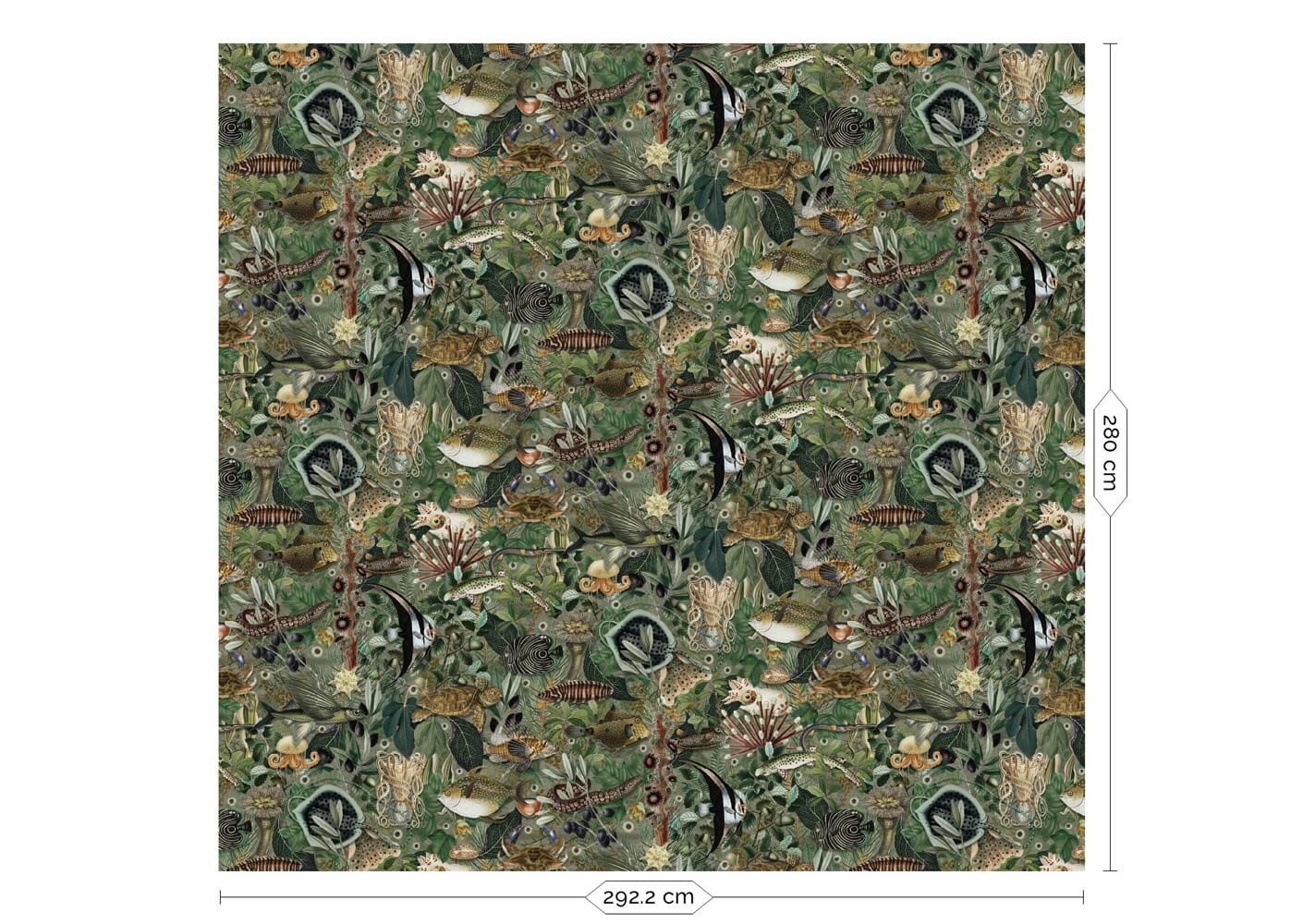 KEK Amsterdam Papier peint jungle sous-marine WP-691 - 292.2 x 280 cm