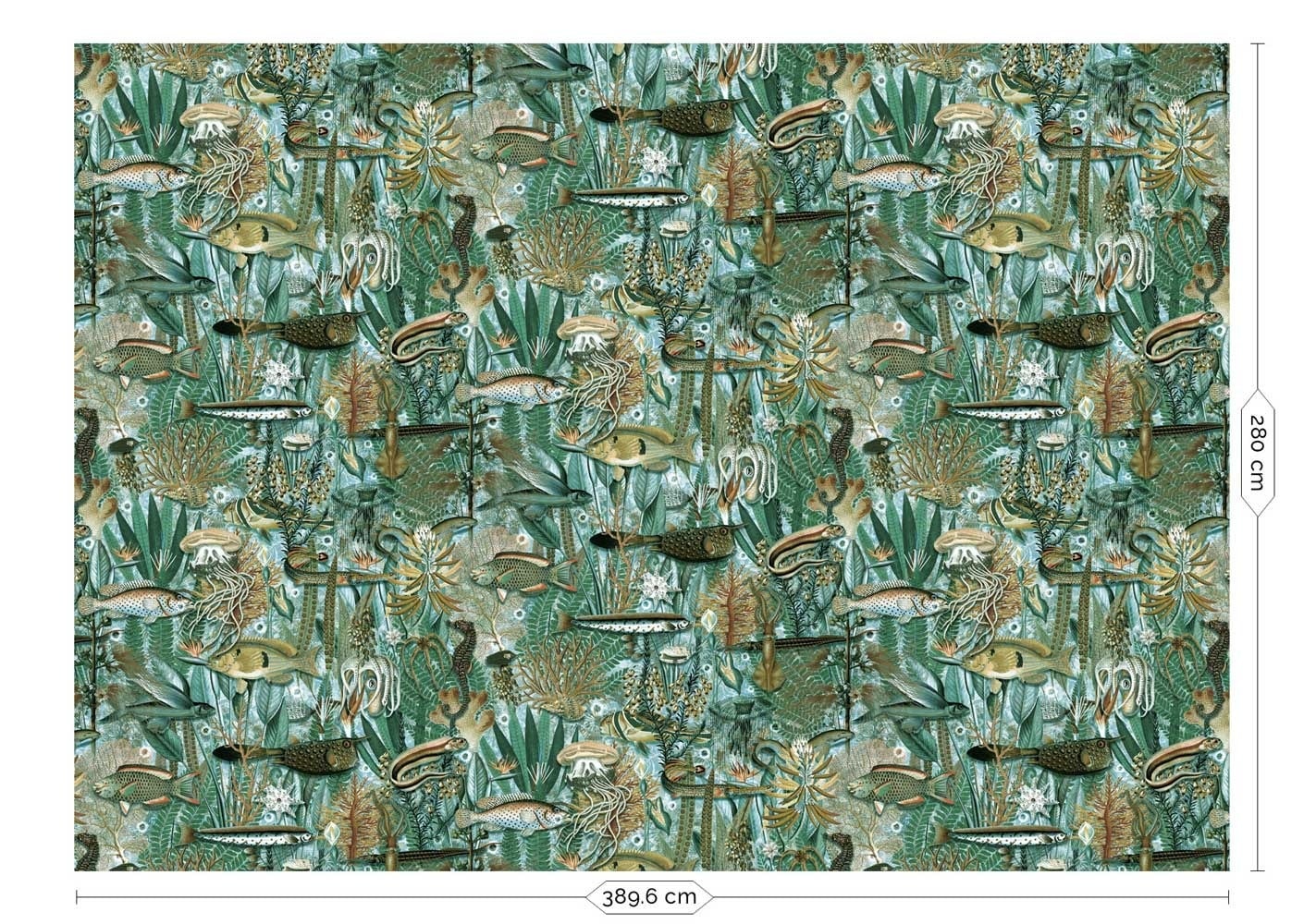 KEK Amsterdam Papier peint photo jungle sous-marine WP-700 - 389,6 x 280 cm
