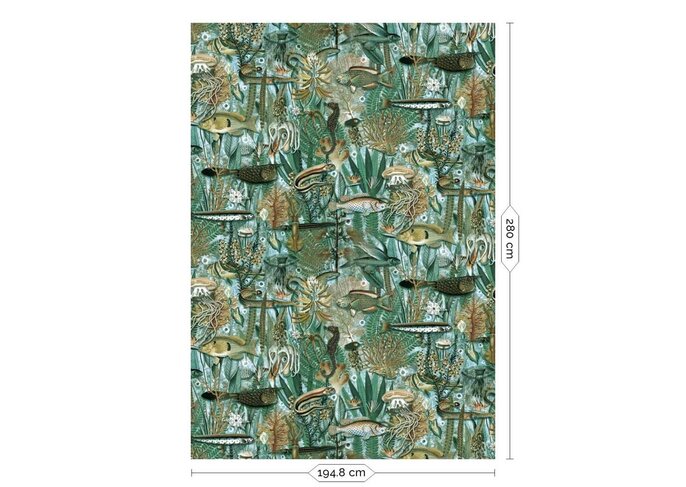 KEK Amsterdam Papier peint photo jungle sous-marine WP-688 - 194,8 x 280 cm