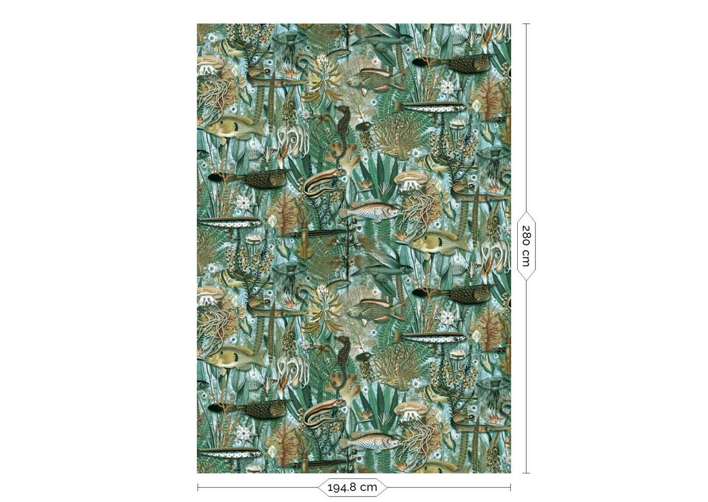 KEK Amsterdam Papier peint photo jungle sous-marine WP-688 - 194,8 x 280 cm