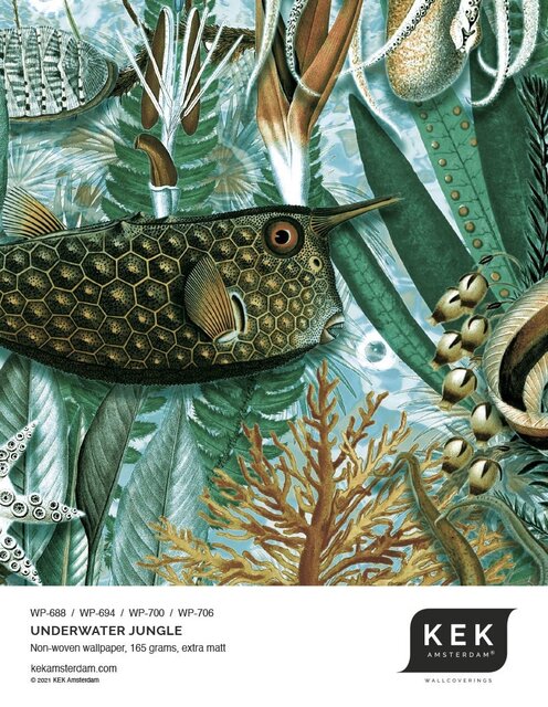 KEK Amsterdam Underwater jungle wall mural WP-688 - 194.8 x 280 cm