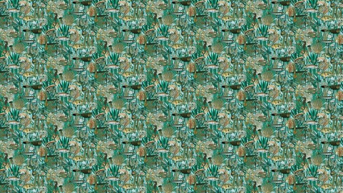 KEK Amsterdam Papier peint photo jungle sous-marine WP-688 - 194,8 x 280 cm