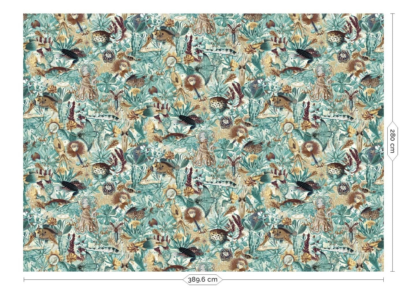 KEK Amsterdam Papier peint photo jungle sous-marine WP-695 - 389,6 x 280 cm