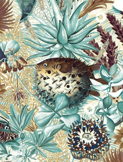 KEK Amsterdam Underwater jungle photo wallpaper WP-689 - 292.2 x 280 cm